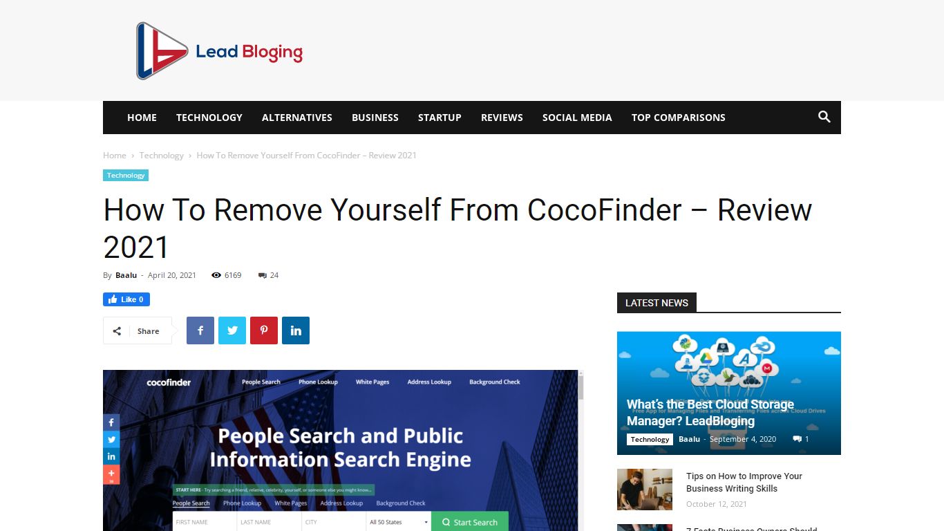 How to remove your personal data from CocoFinder - LeadBloging