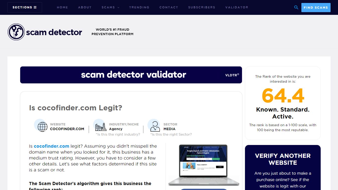 cocofinder.com Review - Scam Detector